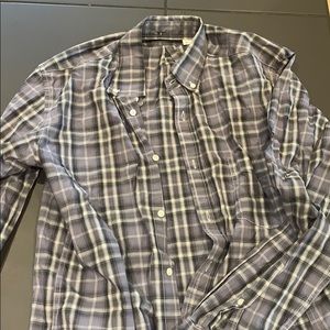 Blue Plaid Button Up Gustin Tall Medium